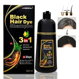 black hair dye shampoo