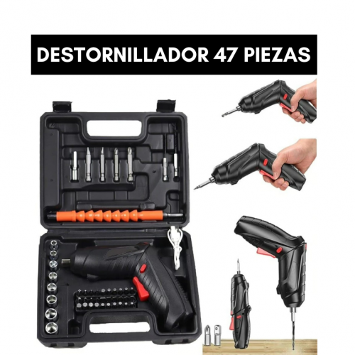 Destornillador inalambrico 47 piezas