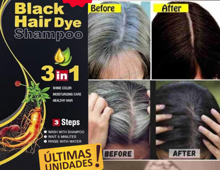 black hair dye shampoo